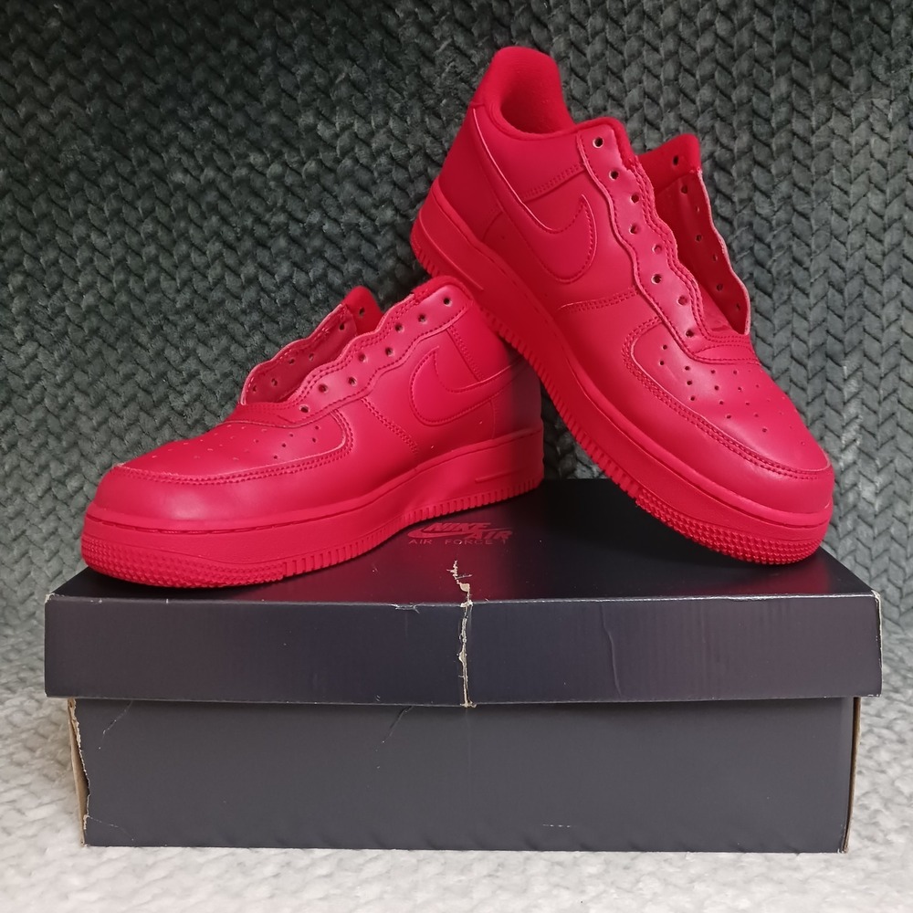 Nike Air Force 1 '07 LV8 1 University Red Men's Sneakers CW6999-600 Size 10.5